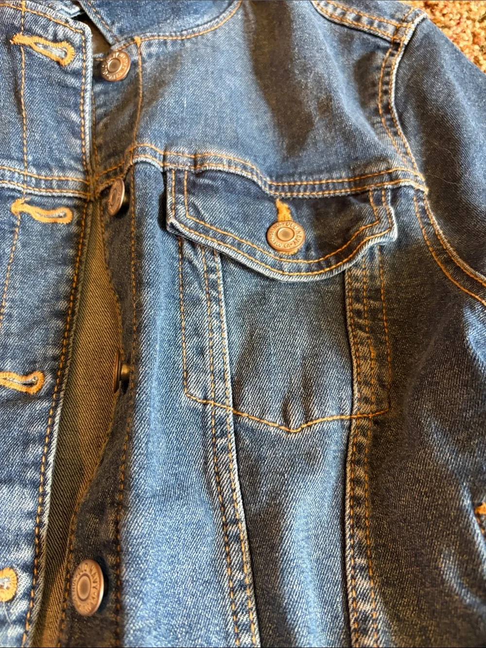 Old Navy Medium Blue Denim Jacket for Kids
